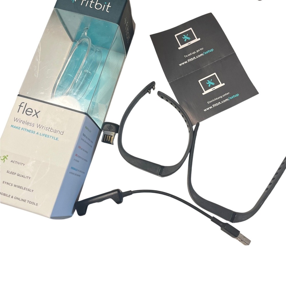 Fitbit Flex Wireless‎ Activity Sleep Wristband Black FB401BK Tracker with Dongle